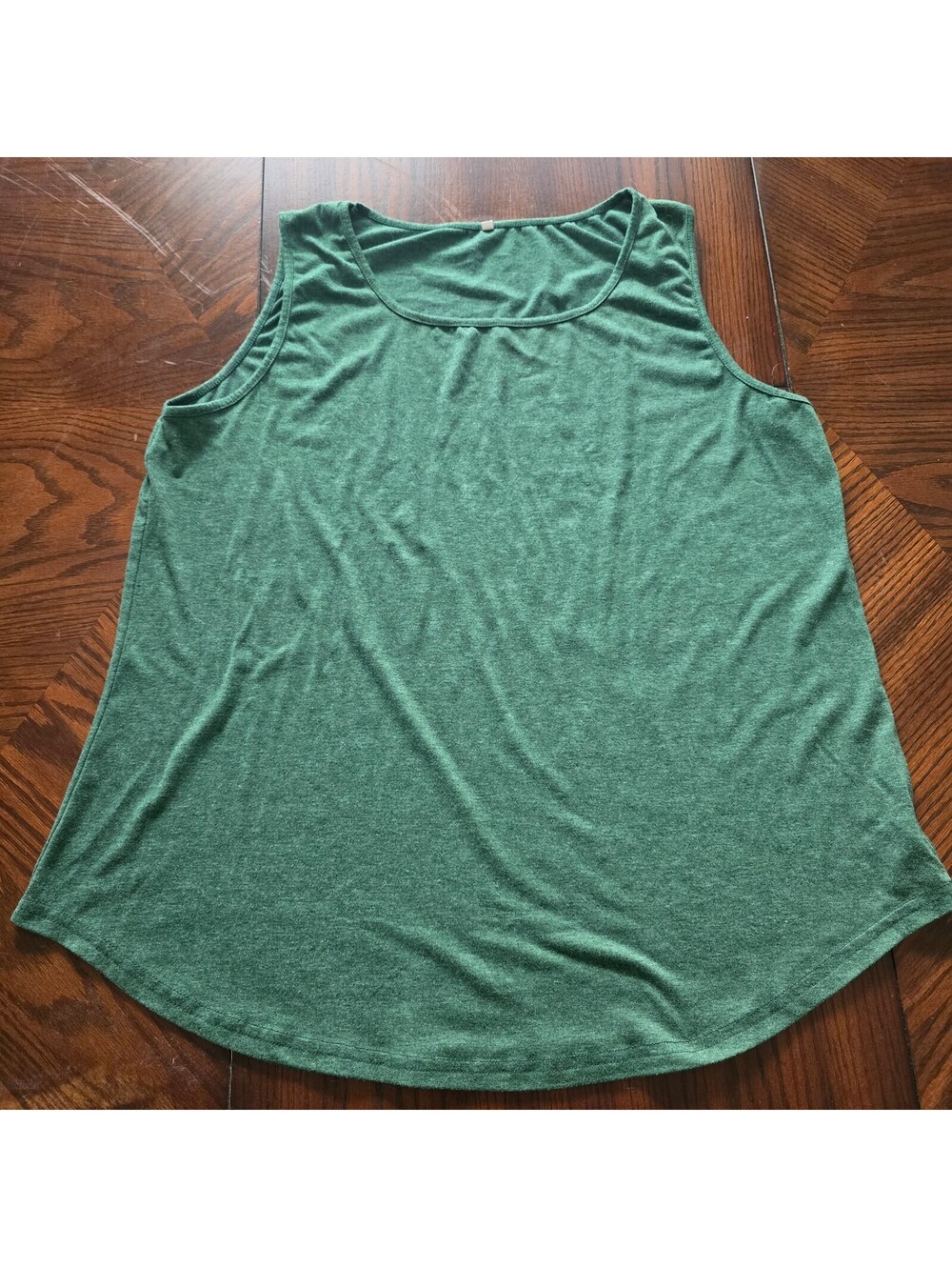 Green Sleeveless Tank Top